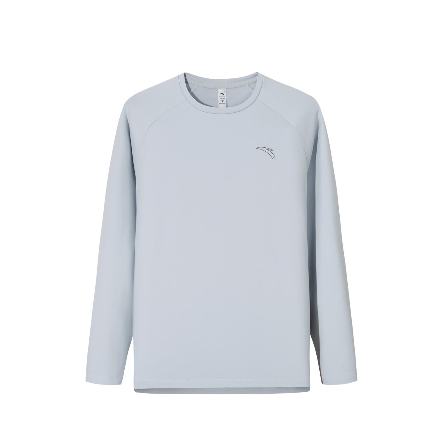 

Anta Беговая серия Однотонная футболка с круглым вырезом Мягкая Удобная Универсальная Дышащая с длинным рукавом Мужские топы 952545404-1