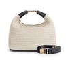 Borsa a Mano Estiva Intrecciata da Donna con Borsa a Tracolla Spliced