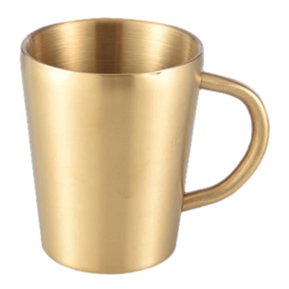 

300 мл двухслойная кружка с ручкой, противоожоговая, большая емкость для кофе, для офиса As Shown