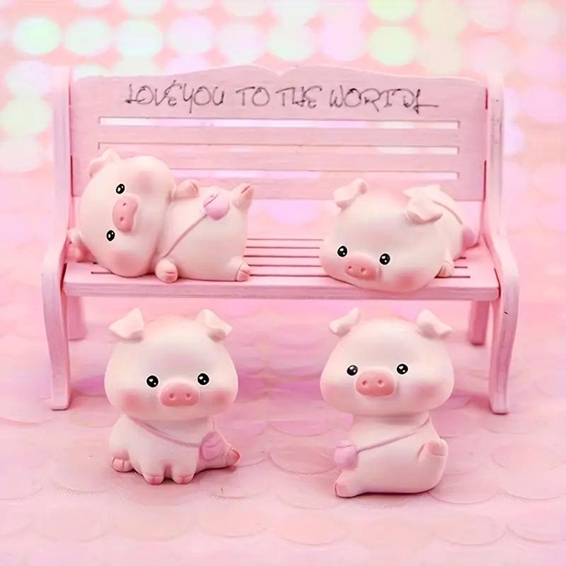 Cute Small Pig Milk Pudding Silicone Mold Jelly Bowl Cake White Cold Ice Powder Mold Cake Mold Kitchen Accessories Bakery Tool