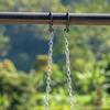 Multipurpose 100cm Silver Stainless Sturdy Steel Chain Accessory for Hanging Artworks Light Fixtures and Flowerpots