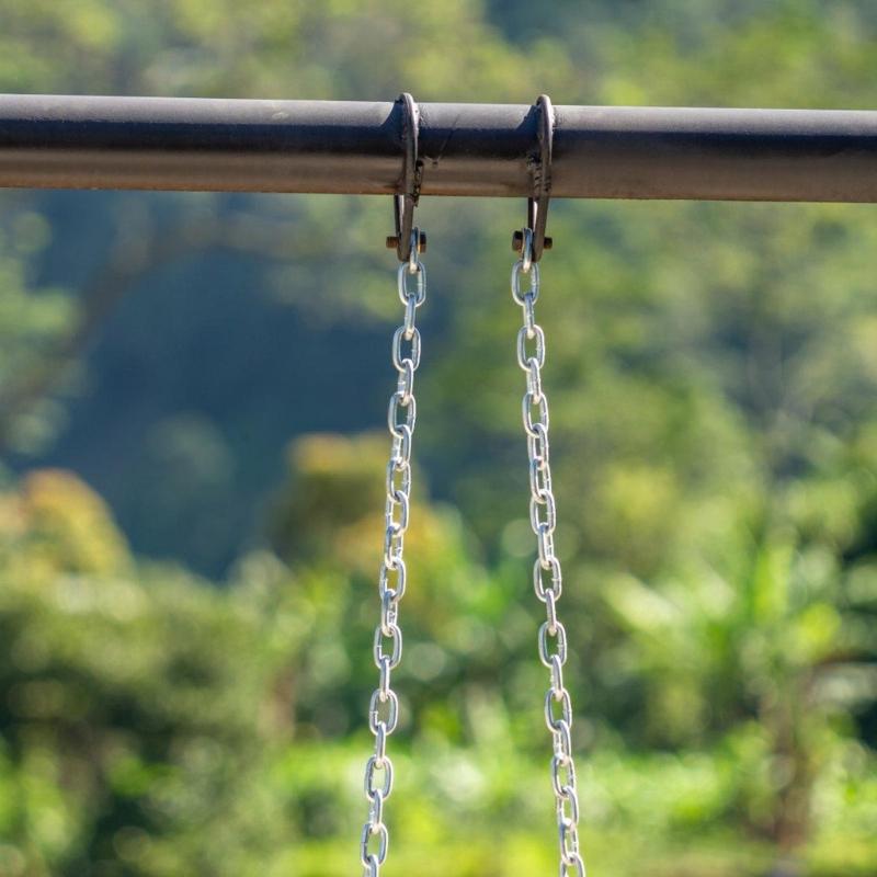 Multipurpose 100cm Silver Stainless Sturdy Steel Chain Accessory for Hanging Artworks Light Fixtures and Flowerpots