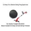 TLW-05 10Pcs Replacement Spool Cap for Harbor Freight Bauer 20115E-B Bauer Corded BAUER 5.5Amp 15 In Electric String Trimmer