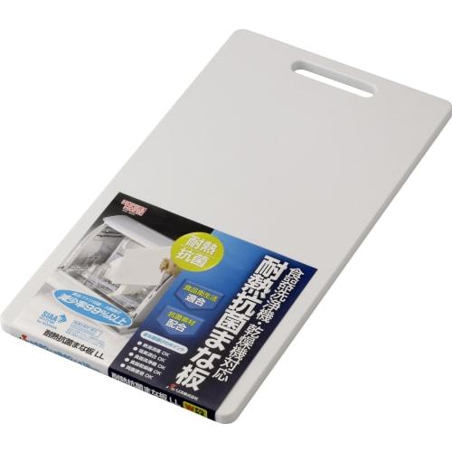 Risu Cutting Board, Heat-Resistant, Antibacterial, LL, White, W42 x D23 x H1.2cm, H&H