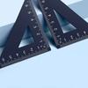Multifunktionaler Dreieckswinkelmesser Aluminiumlegierung Schreibwarenset 2024 Lineal Student