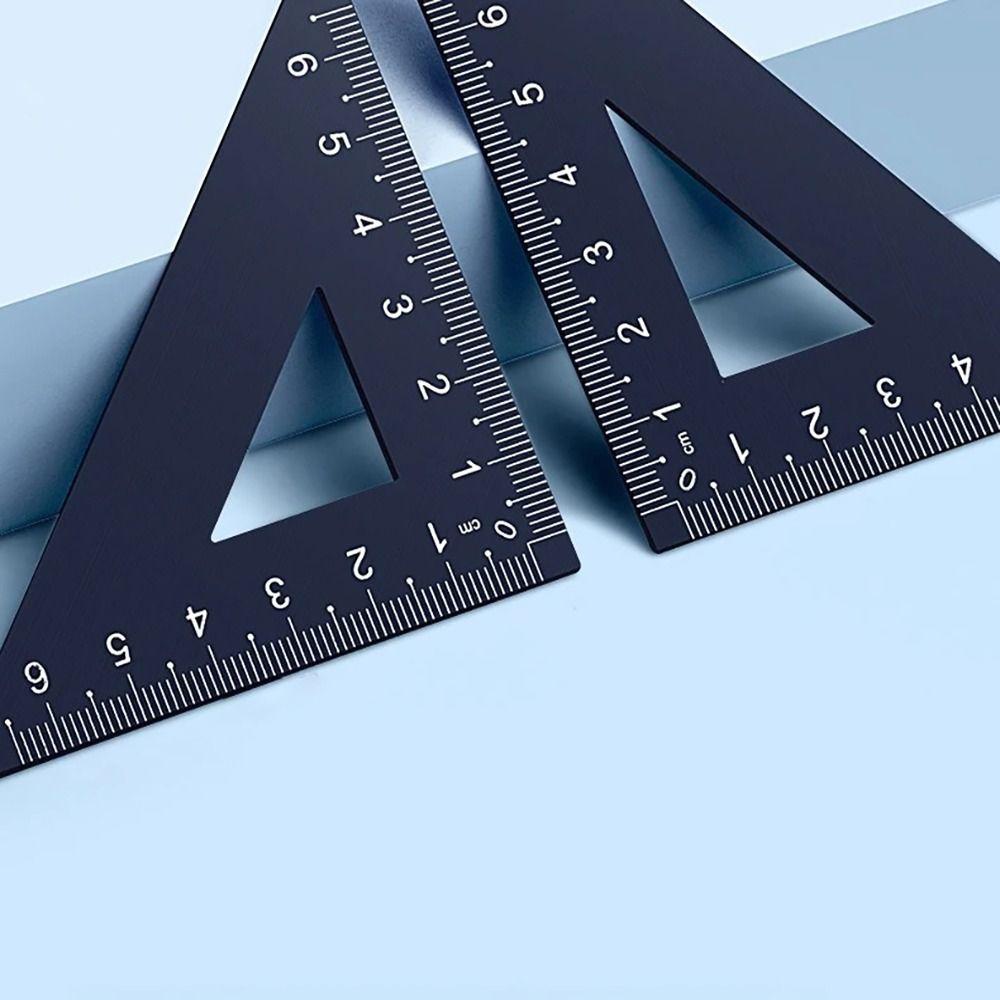 Multifunktionaler Dreieckswinkelmesser Aluminiumlegierung Schreibwarenset 2024 Lineal Student
