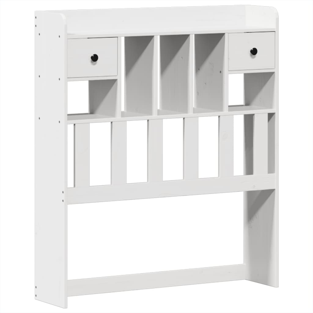 Solid Wood Bed without Mattress White 75x190 cm Pine Wood