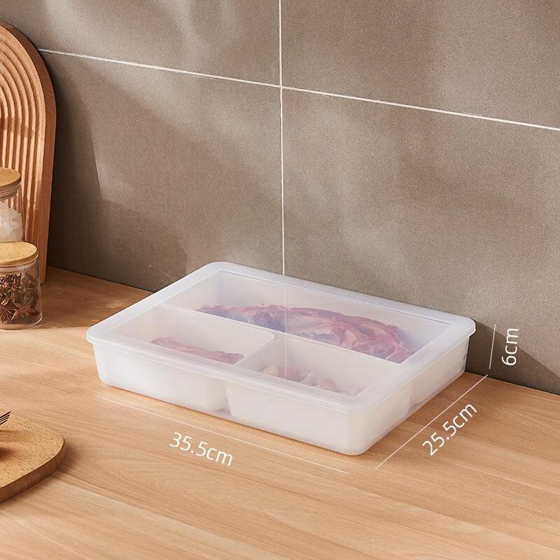 Refrigerator Divided Produce Storage Box