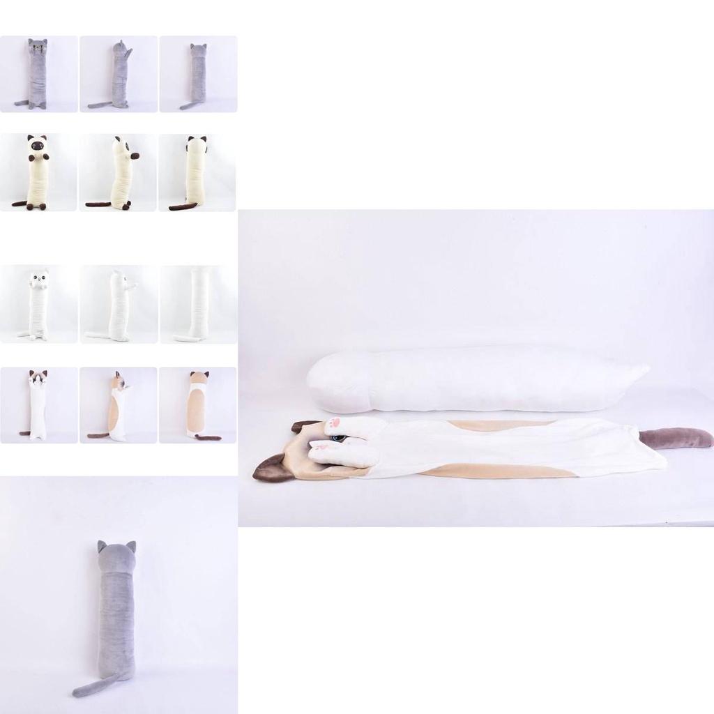 Soft And Cuddly Coconut Cat Plush Pillow For Girls' Bed