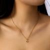 Blauwe Zircon Geluks Oog Hanger Ketting voor Vrouwen Hand van Fatima Turkse Oog Sleutelbeen Kettingen Dames Choker Bruiloft Sieraden Cadeau