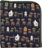 Miyamoto Towel Made In Japan Flat Mini Moomin X X 1 Cm (Miyamoto) Pouch, Chair, Navy, 13.5 15.5