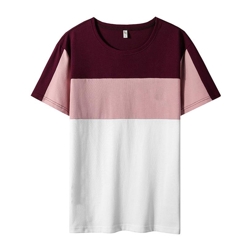 

Футболка из хлопка с короткими рукавами, свободная повседневная летняя универсальная футболка с короткими рукавами для пары XXXXXL