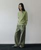 BLANKROOM Shaggy Dog Crew Neck_Avocado