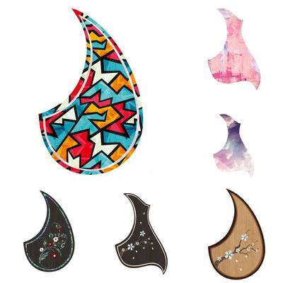 Samolepka na kytaru Pickguard Samolepící Profesionální Ochranná samolepka na kytaru Dekorativní samolepka na kytarový panel proti poškrábání