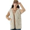 Autumn and Winter Women's Down Cotton Vest Thickened and Increased Warmth In The Long Section Slim Hair Vest Fashionable and Warm