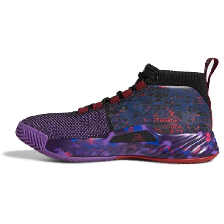 

новые баскетбольные кроссовки Adidas Dame 5 Lillard Cblack Cburgu Scarle 41
