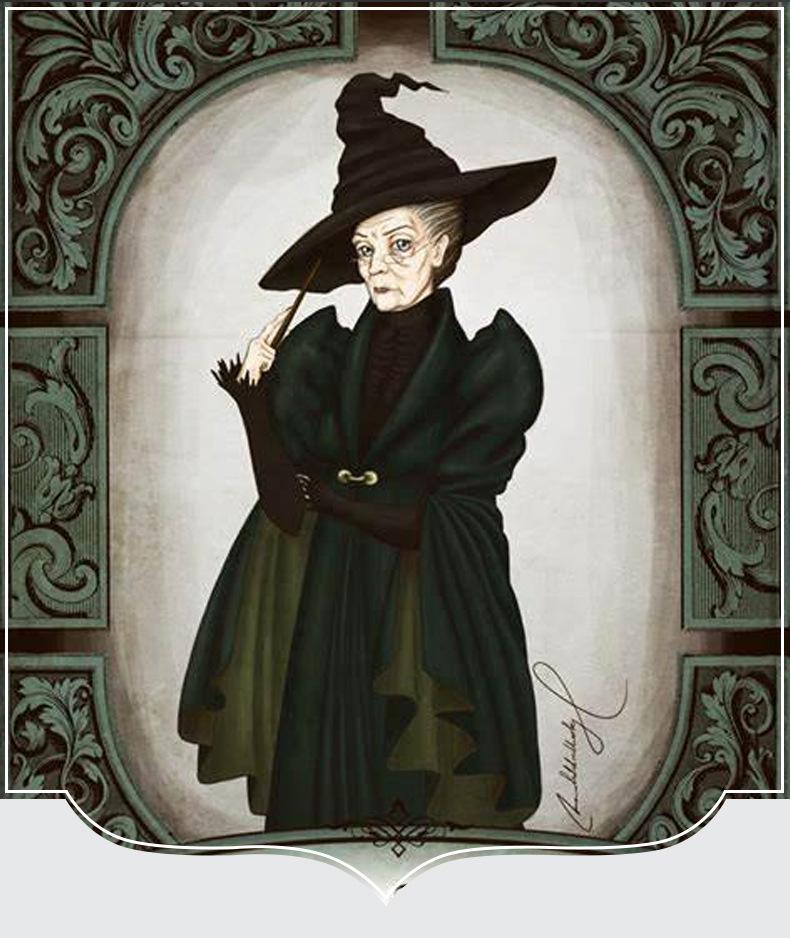 Harry Potter Minerva McGonagall Hogwarts Rektor Cosplay Robe Kostym