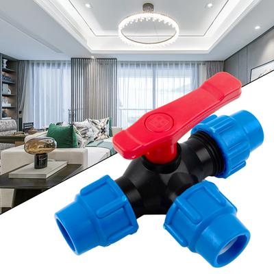 PE Pipe 3 Way Ball Valve High Quality PE Pipe Joint 20mm 25mm 32mm 40mm 50mm Connection Hose Professional Water Flow Solutions