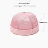 Unisex Mesh Brimless Skullcap Hip Hop Sailor Summer Cap With Rolled Cuff Breathable Beanie Hat For Men Women