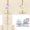 Adorable Plush Dinosaur Keychain Soft Cartoon Toy Bag Charm Stuffed Animal
