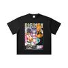 260 GSM Double Yarn 32 Count 100% Cotton Digimon V6 Waifus Print Unisex Heavy Cotton T Shirt