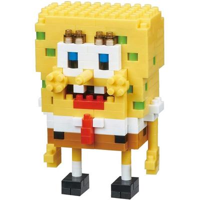 Kawada Spongebob Nanoblock CN-21 260p, zmiešané farby, obľúbené kórejské hračky