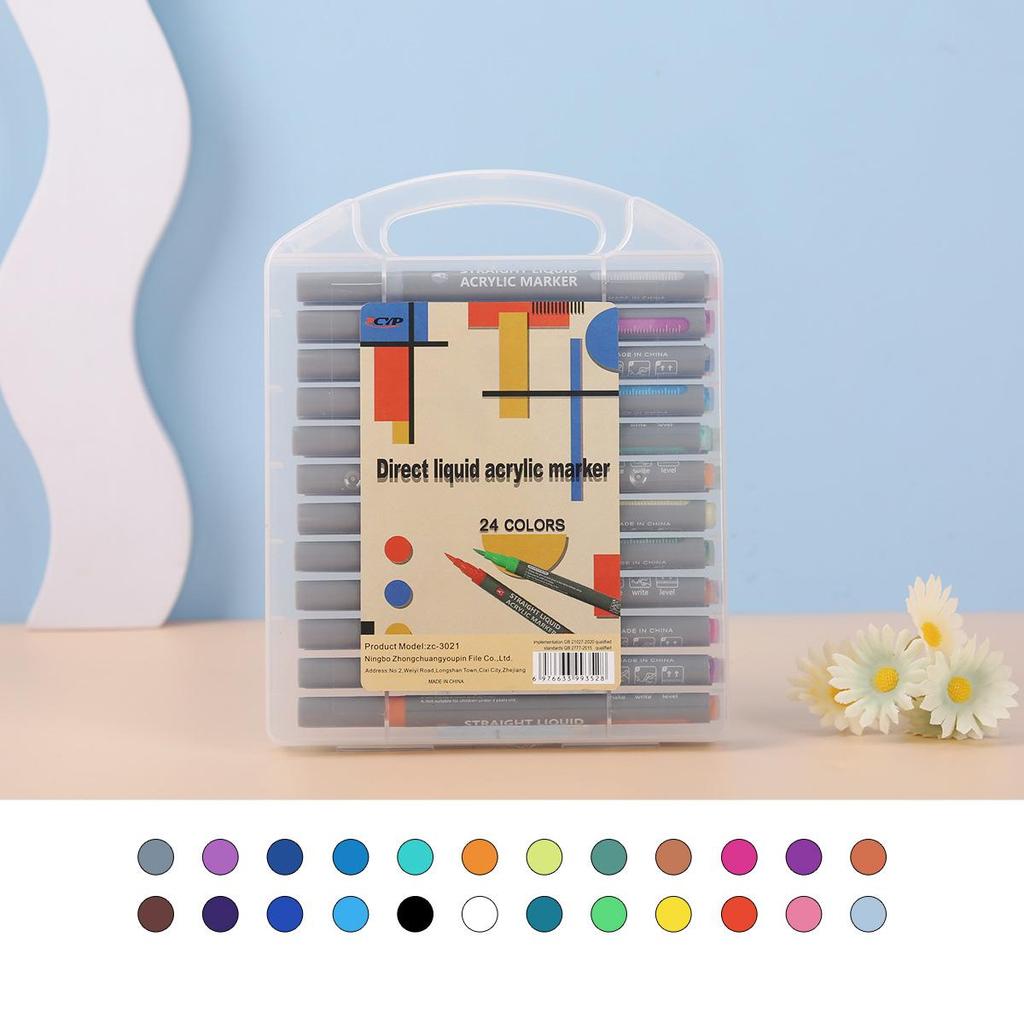 Acrylic Liquid Marker: Soft Tip, Opaque, Overlapping, Fine Art Watercolor Pen