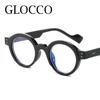 New Unisex Round Myopia Glasses For Men Women Anti Blue Light Prescription Eyeglasses Frames Nearsighted Eyewear Glasses -1 -2