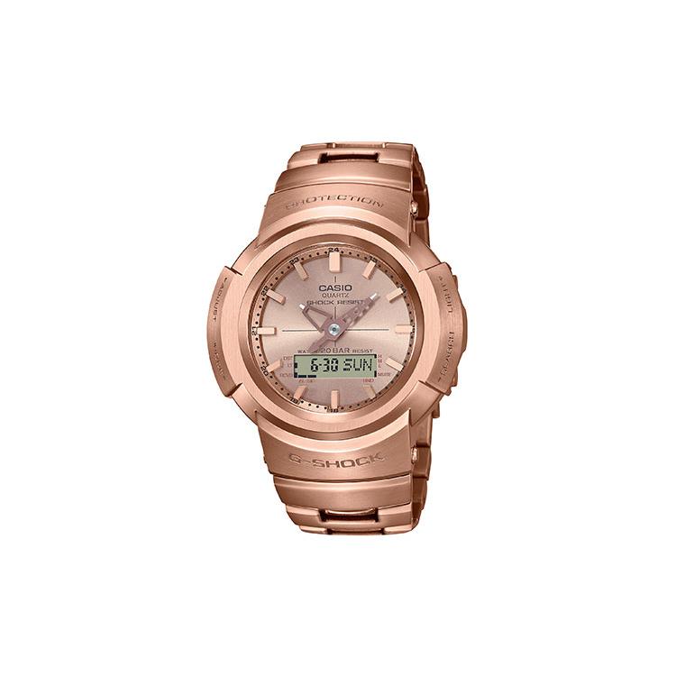CASIO Men Full Metal Series Gold Watch AWM-500GD-4APR Rose Gold Watch Dial