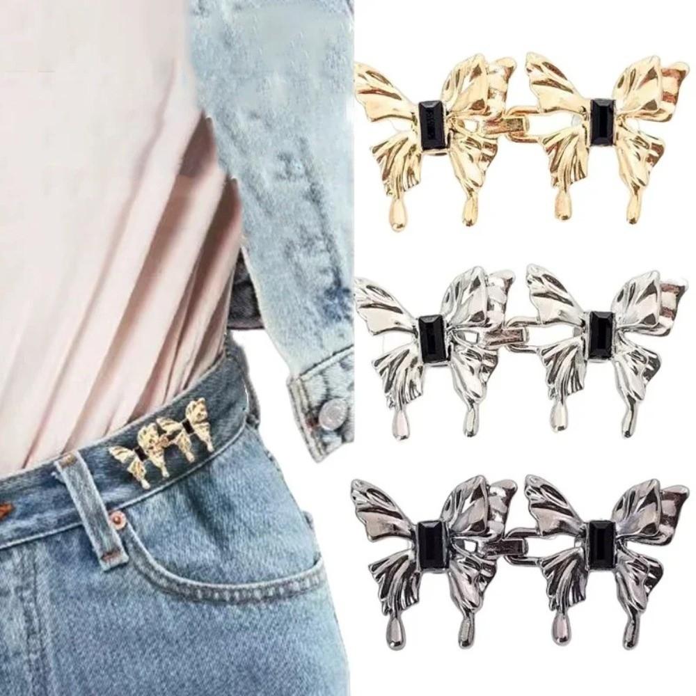 Adjustable Waist Buckle Five Pointed Star Pants Pins Fashionable Safety Pins  Scarf Fastening