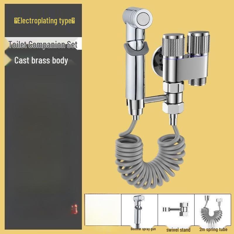 TLXT Dual Outlet Wall-Mounted Faucet with Spray Kit