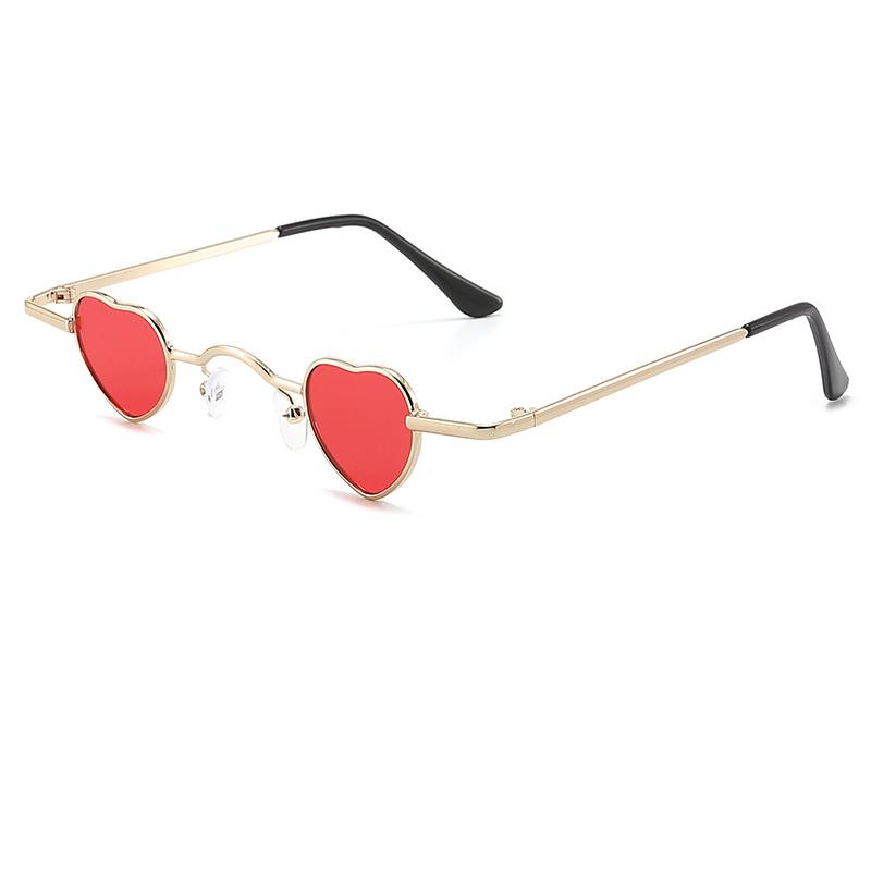 

Small Heart Shaped Love Sunglasses For Men Women Vintage Metal Hip Hop Sun Glasses Shades Glasses UV400 Protection Eyewear 2026 No Box