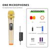 Wireless Microphone 2 Channels VHF Fixed Frequency Handheld Mic Micphone For Party Karaoke Professional Church Show Meeting