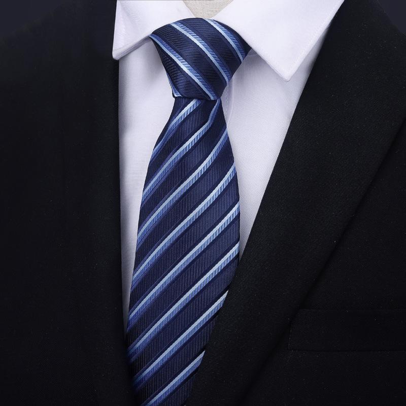 Tie Men'S Business Dress Wedding Groom Red Black Work Korean Zipper No-Beat Tie