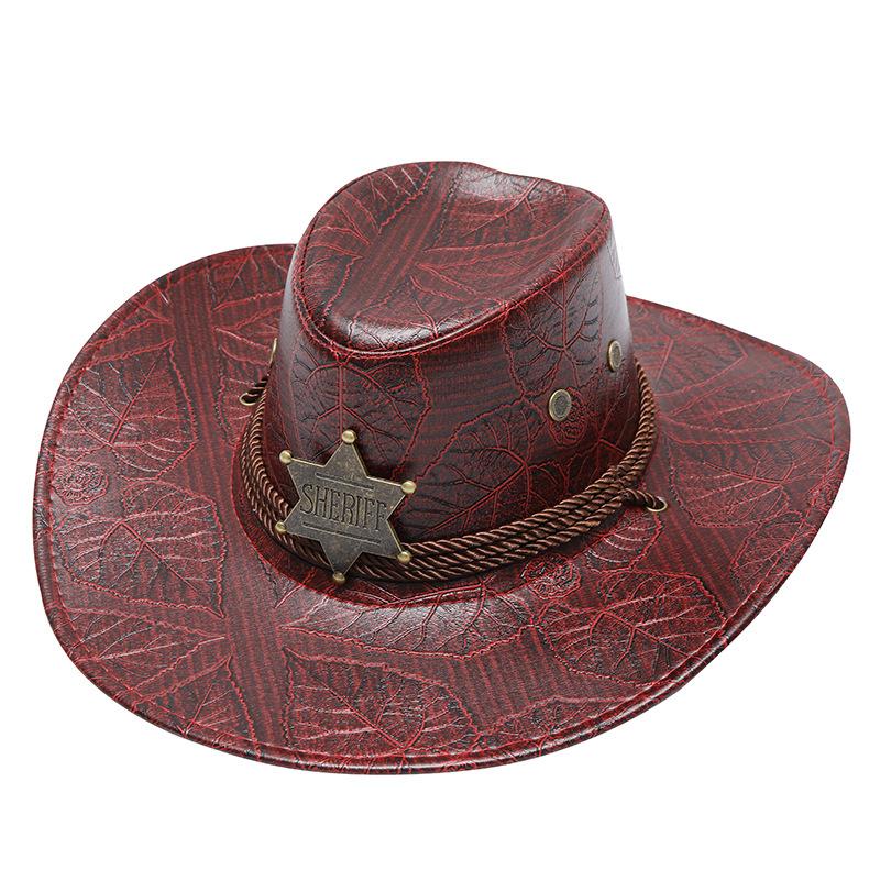 Western Cowboy Rider Hat Mongolian Prairie Hat Men's Ladies Sunscreen Sun Hat Summer Hat Outdoor Hiking Hat
