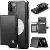 For iPhone 12 Pro Max 6.7 inch Case JEEHOOD J09 RFID Blocking Card Holder Leather Back Phone Cover Compatible with MagSafe