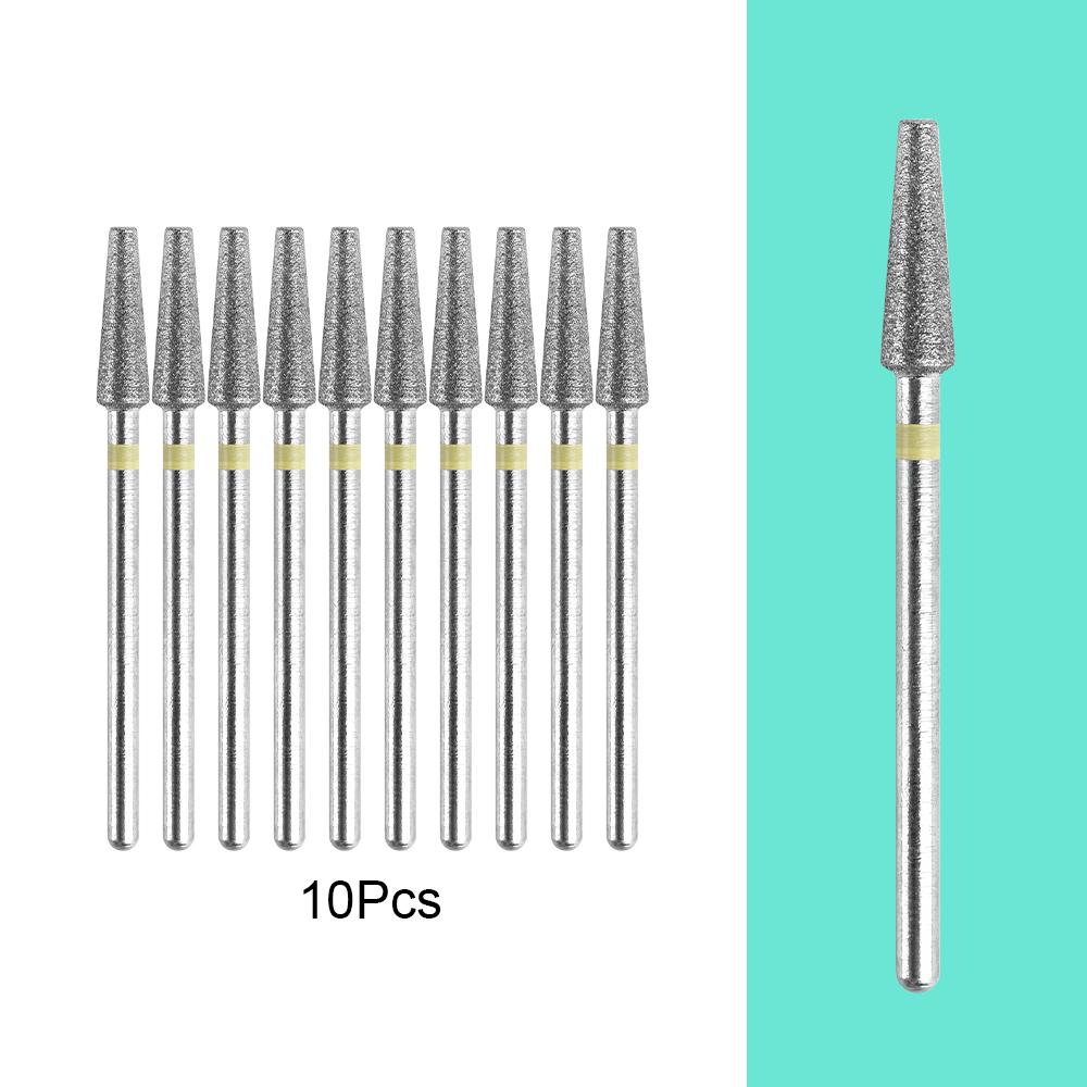 kads Ceramic Diamond Milling Cutter Set for Electric Nail Drill Machine Carbide Drill Cutter Manicure Pedicure Tool