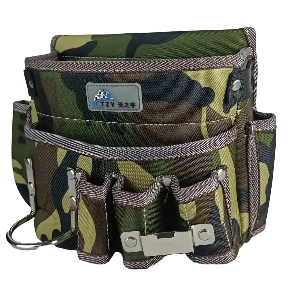 Multi-Pocket Electricians Belt Bag Oxford Cloth Tool Bag Practical Tool Pouch Belt Maintenance