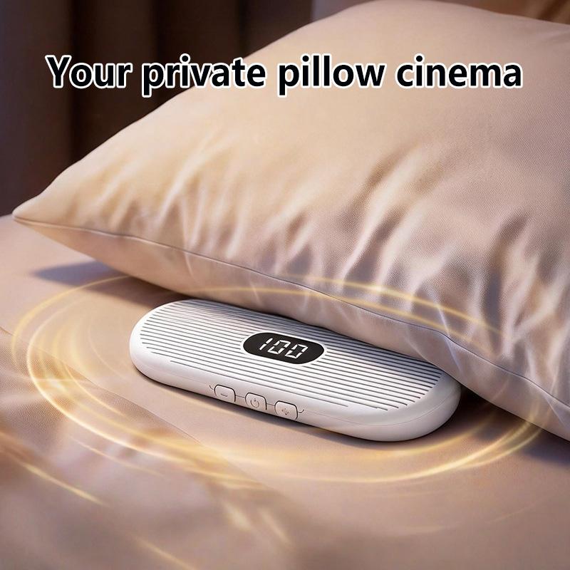 Altavoz Bluetooth de Conducción Ósea Bajo la Almohada Ruido Blanco Ayuda para Dormir Barra de Sonido Pantalla LED Reproductor de Música MP3 TF Apagado Temporizado