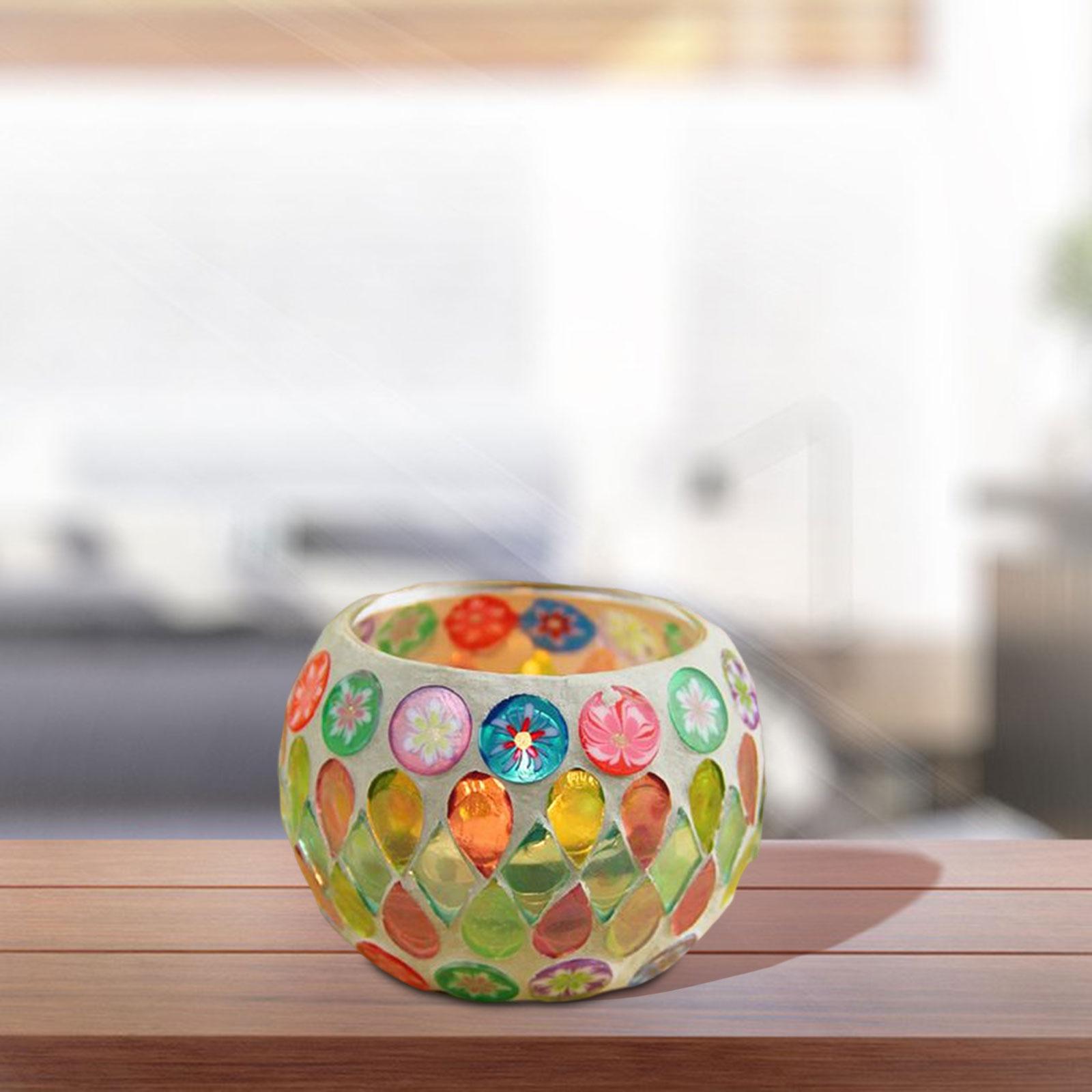 Tea Light Candle Holder Handmade Candle Multicolor Votive Candle Stand for