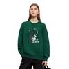 Adidas Neo Cartoon Anime Print Crewneck Casual Sweatshirt Unisex Green IB8895