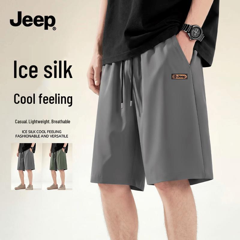JEEP Men's Quick-Dry Loose-Fit Casual Shorts Z