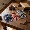 24 Day Countdown Calendar 24Pcs Christmas Advent with Retro 2D Flat Acrylic Bow Ornaments, Decorative Romantic Home Decor Accents Holiday Set for Tree