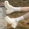 2025 Summer EVA Chunky Heels Sandals for Women Fashion Closed Toe Platform Clogs Shoes Woman Thick Sole Anti Slip Beach Slippers