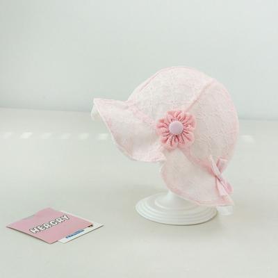 Mode Spets Volang Nyfödd Solhatt Prinsessa Solskydd Spädbarn Bucket Hatt Söt Söt Baby Fiskarhatt Strand