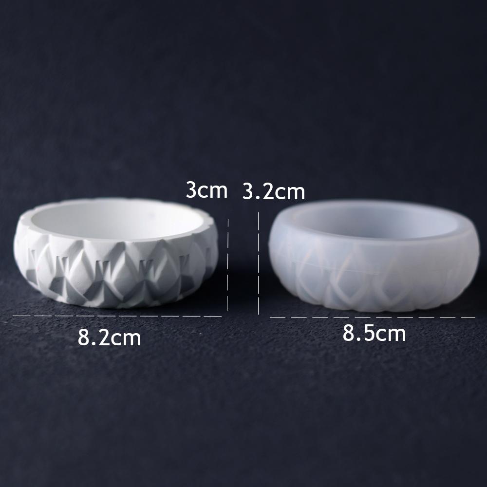 DIY Flower Shape Planter Silicone Mold Concrete Cement Mould for Candle Holder Storage Box Flowerpot Epoxy Resin Mold Home Decor