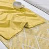 Oeny Jacquard Geometric Wave Bedroom Bed Runner
