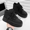 Herbst neue Mode High-Top rutschfeste dicksohlige erhöhende Herrenschuhe personalisierter Trend Schnür-Sport- und Freizeitschuhe