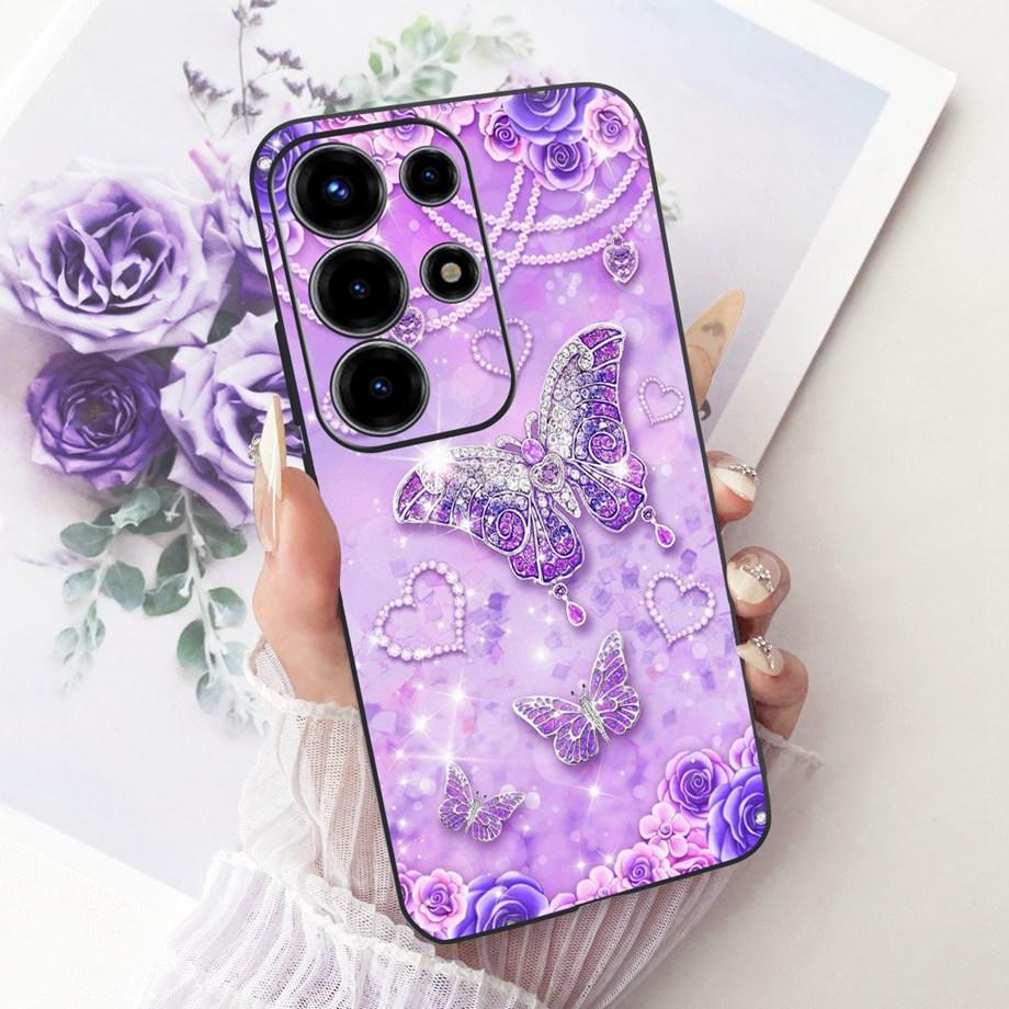 Flower Cartoon Fashion Design Phone Case For Itel Super 26 Ultra S26 Ultra S688LN Funda Soft Silicone Shockproof Back Cover