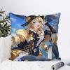 Game Genshin Impact Navia Caspar Pillow Case Square Pillow Bedroom Sofa Leisure Comfort Cushion Car Living Room Home Decoration